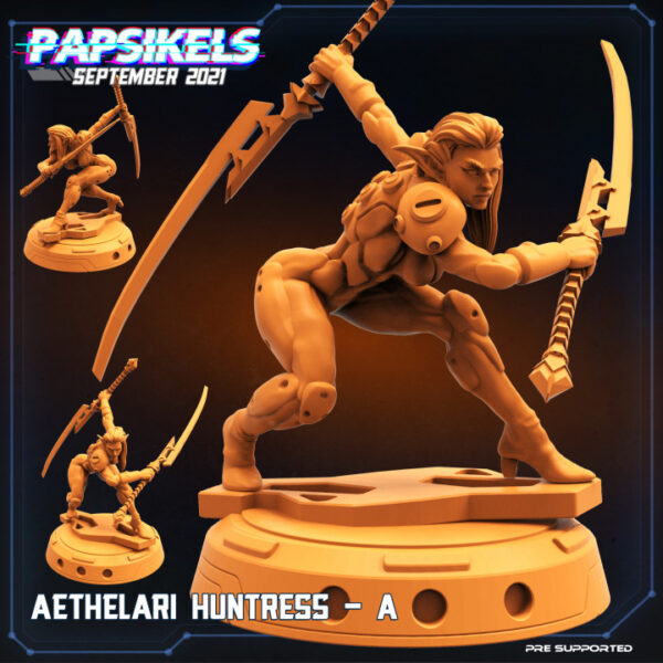 AETHELARI HUNTRESS - A resinarmies.com papsikels 3dprint