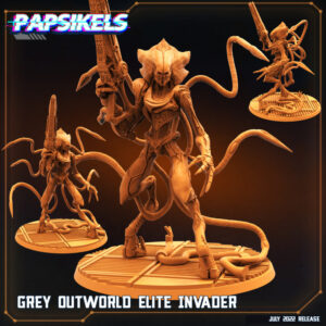 GREY OUTWORLD ELITE INVADER resinarmies.com papsikels 3dprint