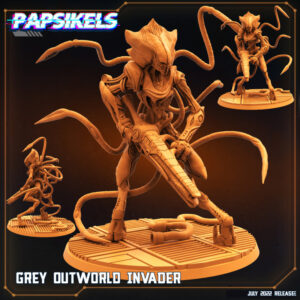 GREY OUTWORLD INVADER resinarmies.com papsikels 3dprint