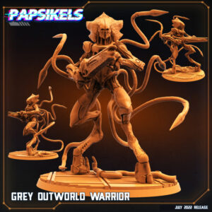 GREY OUTWORLD WARRIOR resinarmies.com papsikels 3dprint