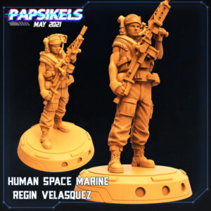 HUMAN SPACE MARINE REGIN VELASQUEZ resinarmies.com 3dprint papsikels