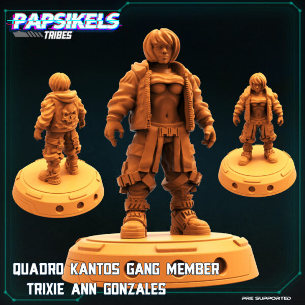 QUADRO KANTOS GANG MEMBER TRIXIE ANN GONAZALES resinarmies.com papsikels 3dprint