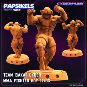 TEAM BAKAT CYBER MMA FIGHTER BOY ITLOG resinarmies.com papsikels 3dprint