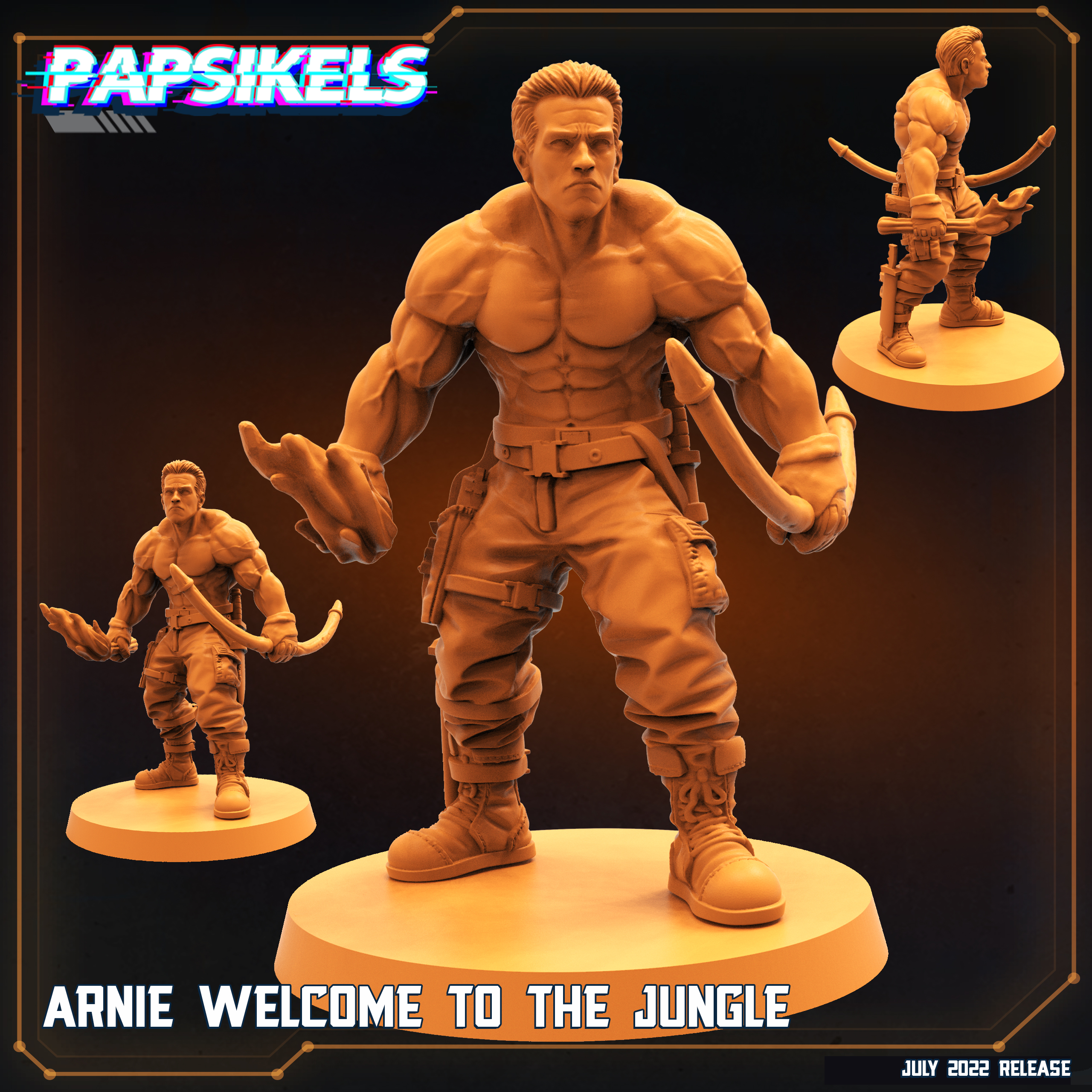 ARNIE WELCOME TO THE JUNGLE RESINARMIES.COM PAPSIKELS 3DPRINT