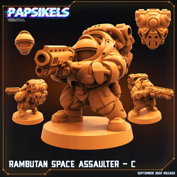 RAMBUTAN SPACE ASSAULTER - C resinarmies.com papsikels 3dprint