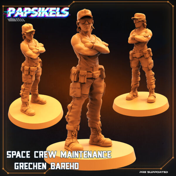 SPACE CREW MAINTENANCE GRECHEN BAREHO resinarmies.com 3dprint papsikels