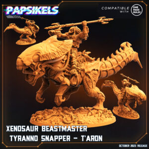 XENOSAUR_BEASTMASTER_TYRANNO_SNAPPER_TARON_resinarmies.com_papsikels_3dprinted_army