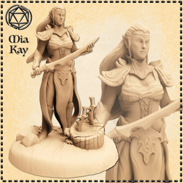 Elf_Highelf_Hero_Blademaster_Warrior_Female_Adventurer_MiaKay__Resinarmies.com_3dprint_Store_Shop_Buy_Cheap_Miniature_Miniatures_Dnd_D&d_Dungeons