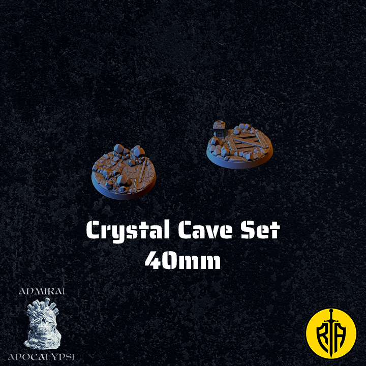 Crystal Cave Set - X2 40mm bases