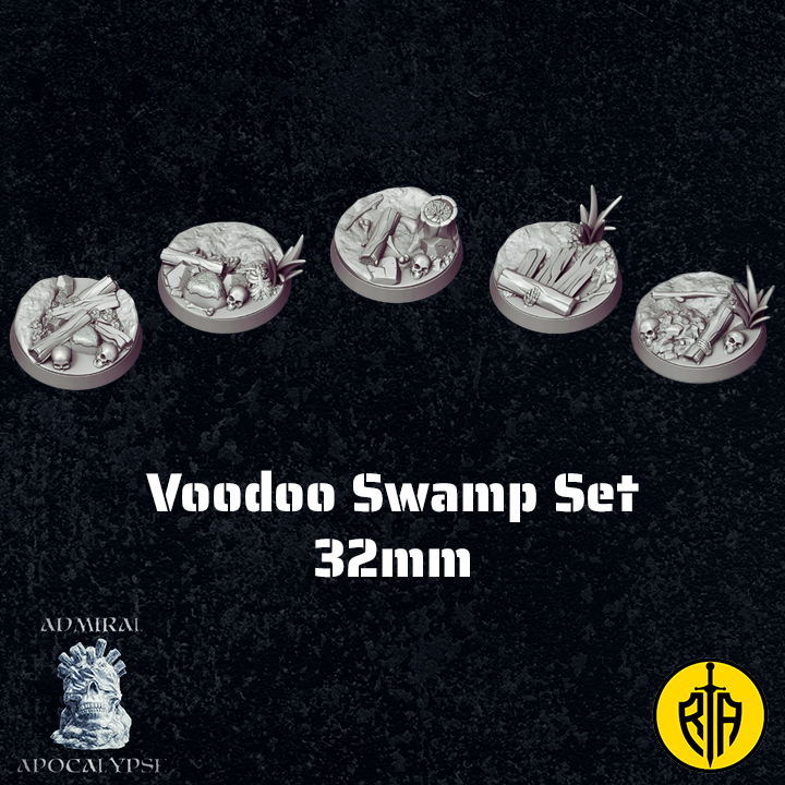 Voodoo Swamp Set - X5 32mm bases