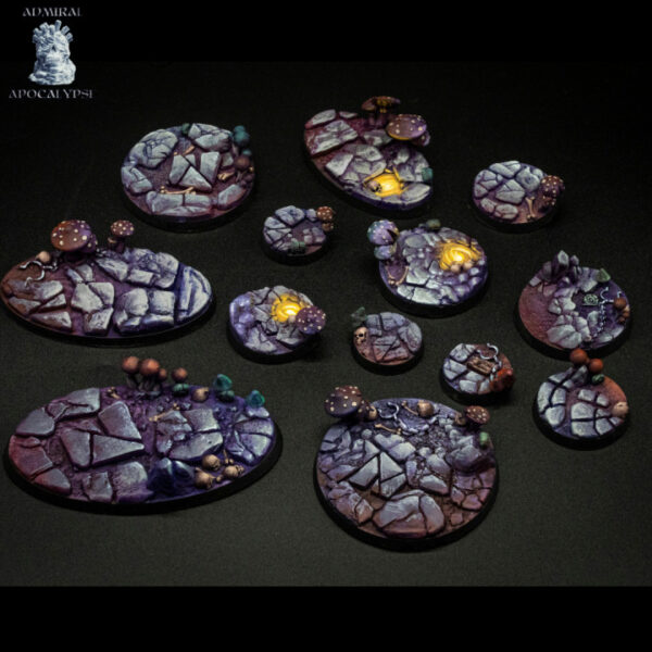 Mushroom_Grotto_baseAdmiral_Apocalipse_bases_resinarmies.com_3dprinted_miniatures_store_resin_mini