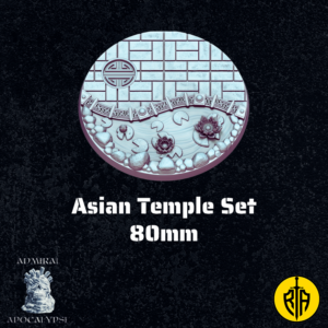 Asian Temple Set - 80mm baseAdmiral_Apocalipse_bases_resinarmies.com_3dprinted_miniatures_store_resin_mini