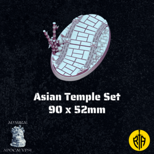 Asian Temple Set - 90x52mm baseAdmiral_Apocalipse_bases_resinarmies.com_3dprinted_miniatures_store_resin_mini