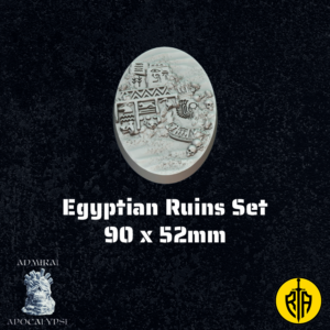 Egyptian Ruins Set - 90x52mm baseAdmiral_Apocalipse_bases_resinarmies.com_3dprinted_miniatures_store_resin_mini