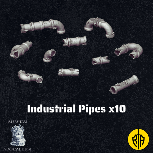 Industrial Pipes X10_Admiral_Apocalypse_resinarmies.com_3dprinted_miniatures_store_resin_minis