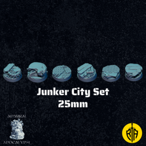 Junker City Set - 25mm baseAdmiral_Apocalipse_bases_resinarmies.com_3dprinted_miniatures_store_resin_mini