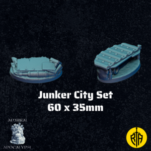 Junker City Set - 60x35mm baseAdmiral_Apocalipse_bases_resinarmies.com_3dprinted_miniatures_store_resin_mini