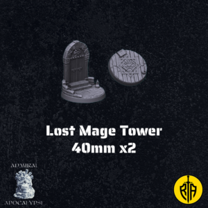 Lost Mage Tower 40mm x2_Admiral_Apocalypse_resinarmies.com_3dprinted_miniatures_store_resin_minis