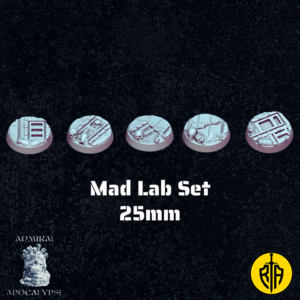 Mad Lab Set - 25mm baseAdmiral_Apocalipse_bases_resinarmies.com_3dprinted_miniatures_store_resin_mini