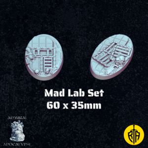 Mad Lab Set - 60x35mm baseAdmiral_Apocalipse_bases_resinarmies.com_3dprinted_miniatures_store_resin_mini