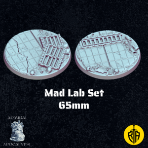 Mad Lab Set - 65mm baseAdmiral_Apocalipse_bases_resinarmies.com_3dprinted_miniatures_store_resin_mini