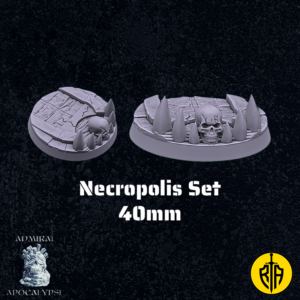 Necropolis Set - 40mm baseAdmiral_Apocalipse_bases_resinarmies.com_3dprinted_miniatures_store_resin_mini