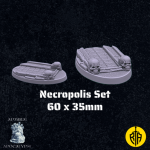 Necropolis Set - 60x35mm baseAdmiral_Apocalipse_bases_resinarmies.com_3dprinted_miniatures_store_resin_mini