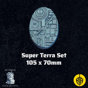 Super Terra Set - 105x70mm baseAdmiral_Apocalipse_bases_resinarmies.com_3dprinted_miniatures_store_resin_mini