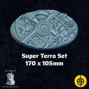 Super Terra Set - 170x105mm baseAdmiral_Apocalipse_bases_resinarmies.com_3dprinted_miniatures_store_resin_mini