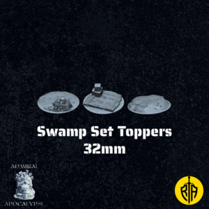 Swamp Set - 32mm toppers_1Admiral_Apocalipse_bases_resinarmies.com_3dprinted_miniatures_store_resin_mini