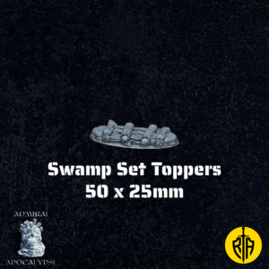 Swamp Set - 50x25mm toppersAdmiral_Apocalipse_bases_resinarmies.com_3dprinted_miniatures_store_resin_mini