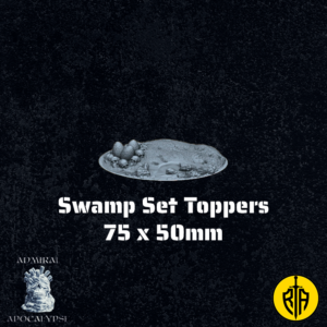 Swamp Set - 75x50mm toppersAdmiral_Apocalipse_bases_resinarmies.com_3dprinted_miniatures_store_resin_mini