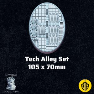 Tech Alley Set - 105x70mm baseAdmiral_Apocalipse_bases_resinarmies.com_3dprinted_miniatures_store_resin_mini