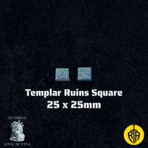 Templar Ruins Square - 25x25mmAdmiral_Apocalipse_bases_resinarmies.com_3dprinted_miniatures_store_resin_mini