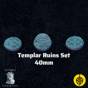 Templat Ruins Set - 40mm baseAdmiral_Apocalipse_bases_resinarmies.com_3dprinted_miniatures_store_resin_mini