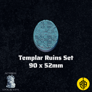 Templat Ruins Set - 90x52mm baseAdmiral_Apocalipse_bases_resinarmies.com_3dprinted_miniatures_store_resin_mini