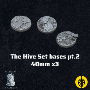 The Hive Set Bases pt.2 40mm x3_Admiral_Apocalypse_resinarmies.com_3dprinted_miniatures_store_resin_minis