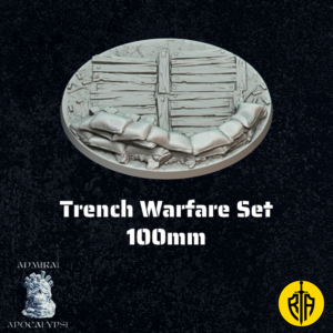 Trench Warfare Set - 100mm baseAdmiral_Apocalipse_bases_resinarmies.com_3dprinted_miniatures_store_resin_mini