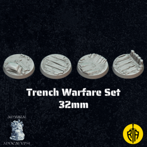 Trench Warfare Set - 32mm baseAdmiral_Apocalipse_bases_resinarmies.com_3dprinted_miniatures_store_resin_mini