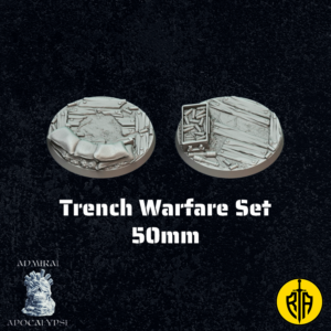 Trench Warfare Set - 50mm baseAdmiral_Apocalipse_bases_resinarmies.com_3dprinted_miniatures_store_resin_mini