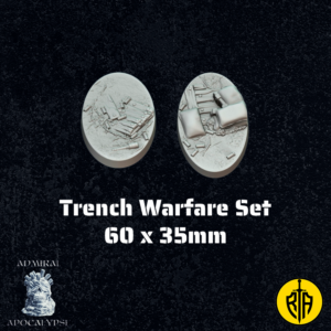 Trench Warfare Set - 60x35mm baseAdmiral_Apocalipse_bases_resinarmies.com_3dprinted_miniatures_store_resin_mini