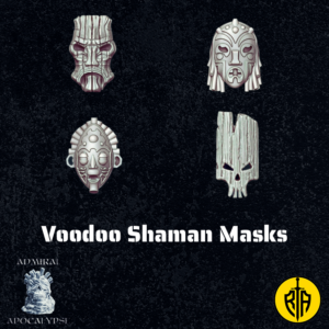 Voodoo Shaman MasksAdmiral_Apocalipse_bases_resinarmies.com_3dprinted_miniatures_store_resin_mini