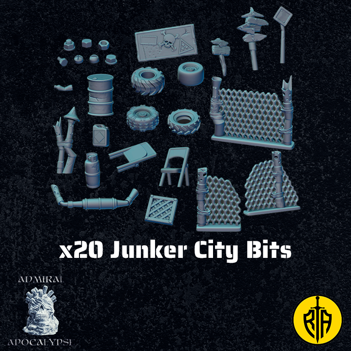 x20 Junker City BitsAdmiral_Apocalipse_bases_resinarmies.com_3dprinted_miniatures_store_resin_mini