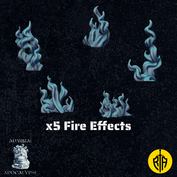 x5 Fire EffectsAdmiral_Apocalipse_bases_resinarmies.com_3dprinted_miniatures_store_resin_mini