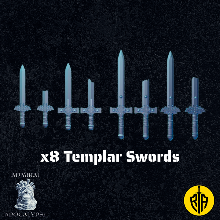 x8 Templar SwordsAdmiral_Apocalipse_bases_resinarmies.com_3dprinted_miniatures_store_resin_mini