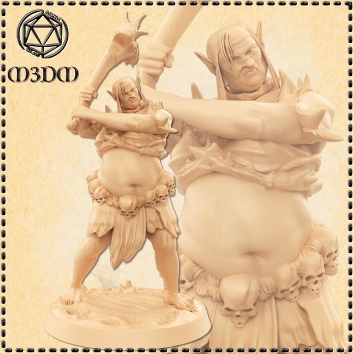 720X720-Female Cave Troll Vault_m3dm_resinarmies.com_3dprinted_miniatures_store_resin_mini