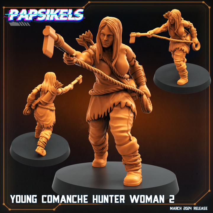 720X720-young-comanche-hunter-woman-2_papsikels_miniatures_resinarmies.com_3dprinted_miniatures_store_resin_minis