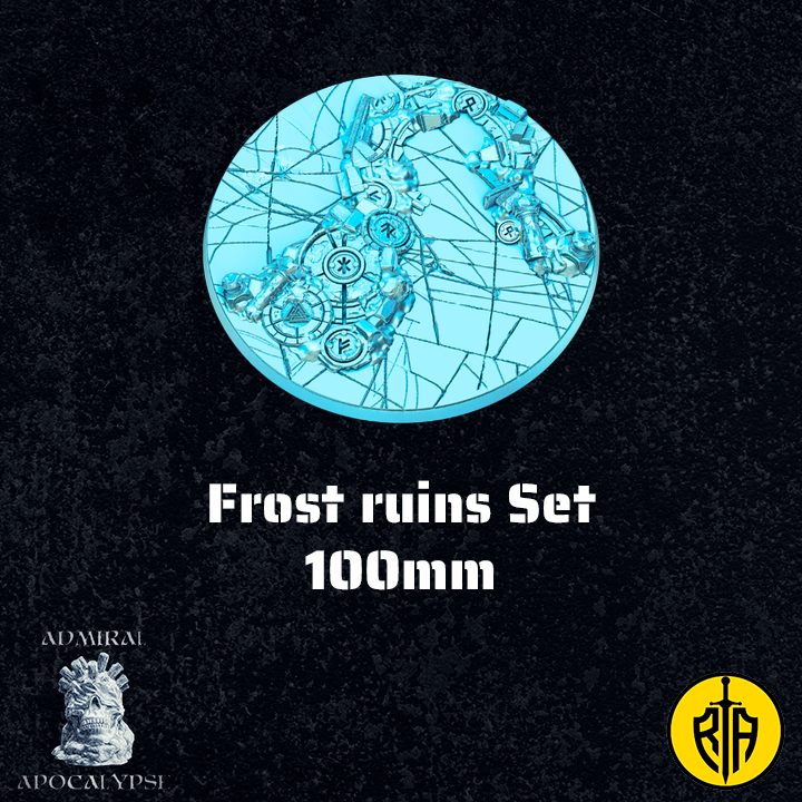Frost Ruins Set - 100mm base_Admiral_Apocalypse_resinarmies.com_3dprinted_miniatures_store_resin_minis