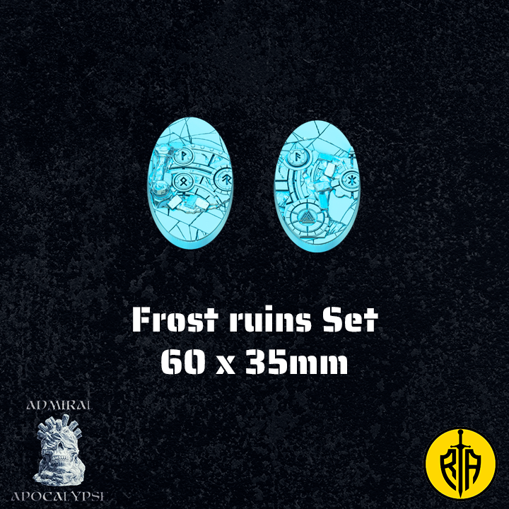 Frost Ruins Set - X2 60x35mm bases_Admiral_Apocalypse_resinarmies.com_3dprinted_miniatures_store_resin_minis