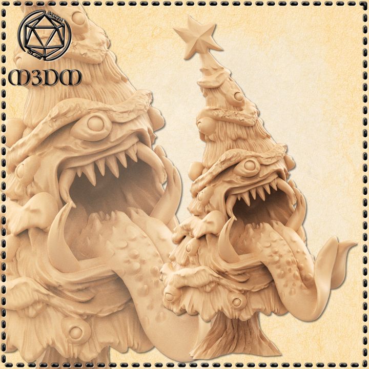 720X720-Christmas Tree Mimic Vault_m3dm_resinarmies.com_3dprinted_miniatures_store_resin_mini